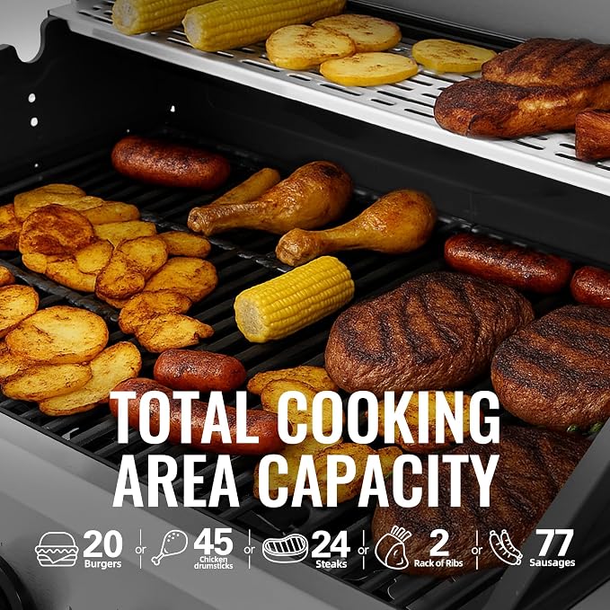 Royal Gourmet GA5401T 5-Burner BBQ Liquid Propane Gas Grill - Image 4
