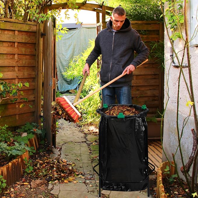 Aobiono Leaf Trash Bag Holder Stand, Garbage Bag Support Frame - Image 5