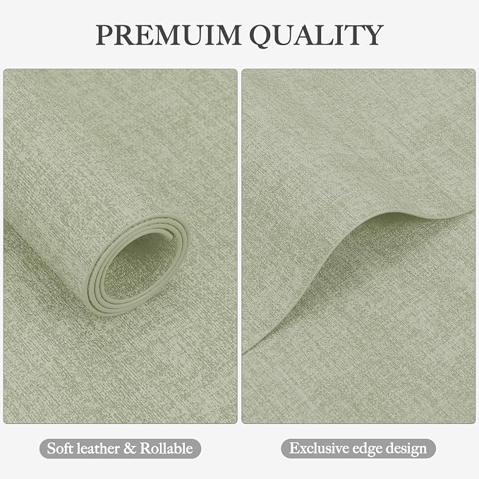 Faux Leather Heat Resistant Placemats Set of 8 – Waterproof Oilproof Wipeable - Image 3