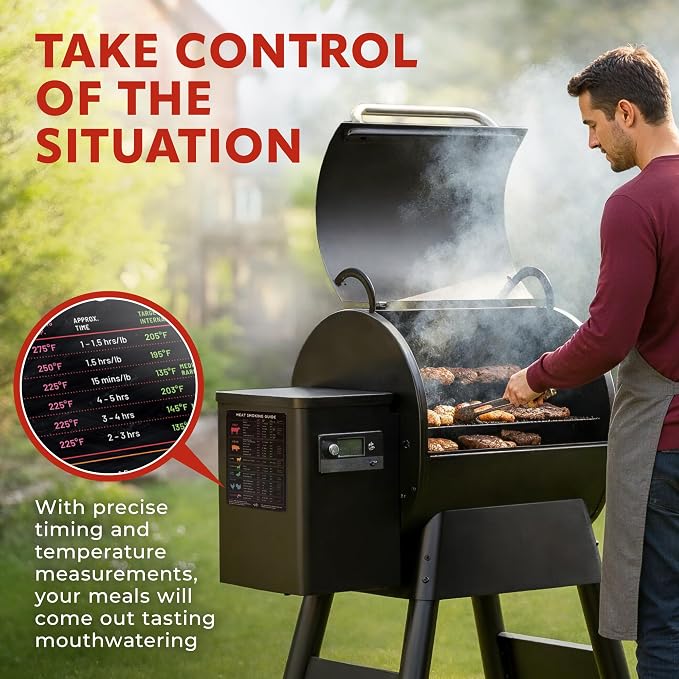 Levain & Co Meat Temperature Magnet & BBQ Smoker Guide - Image 4