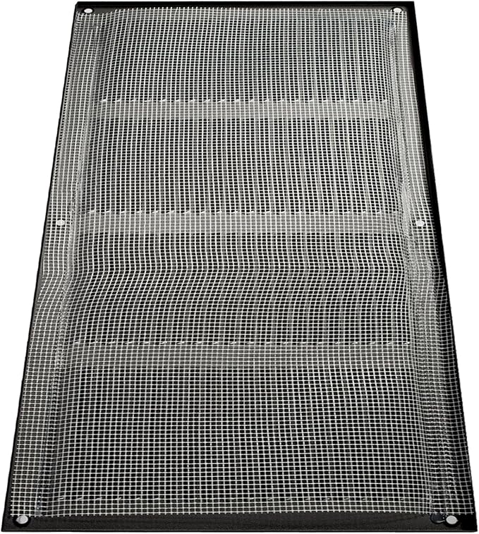 Repa Market Air Vent Cover 16x8 Inch Anthracite Galvanized Steel Louvered Grill - Image 9