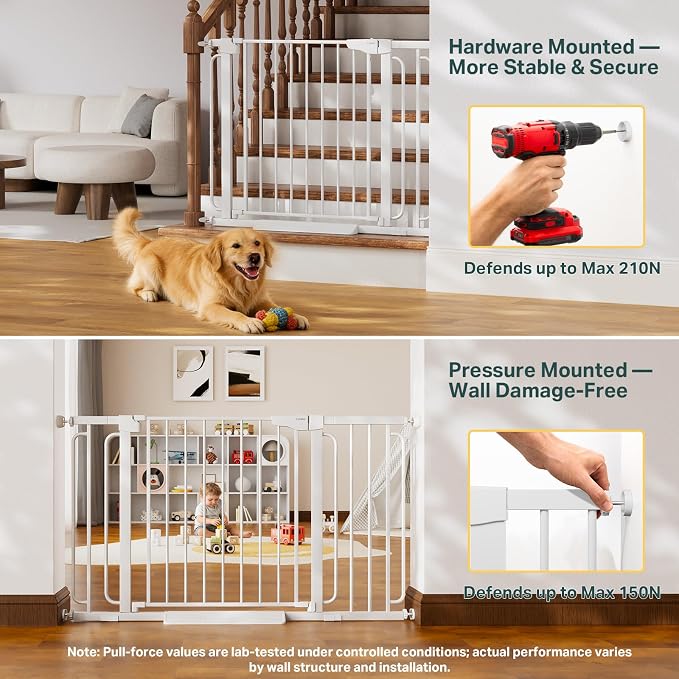 Cumbor 36.6-64" Extra Wide Baby Gate - Image 7