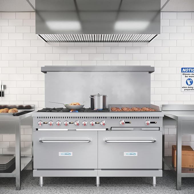 KoolMore 60 in. 6 Burner Commercial Liquid Propane Range - Image 5