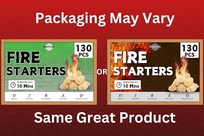 130 pcs Large Fire Starters, Natural Fire Starter - Image 7