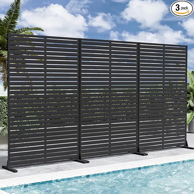 Privacy Fence Screen Outdoor Freestanding Privacy Panel, Room/Garden Divider by Outdoorchairs