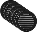 Vent Systems - 4 Inch Pack of 5 Black Metal Round Soffit Air Vent Grille Cover by VentSystems