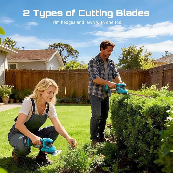 SEESII Electric Chainsaw Trimmer Pruner: 3-in-1 Cordless Chainsaw, Hedge Trimmer - Image 6