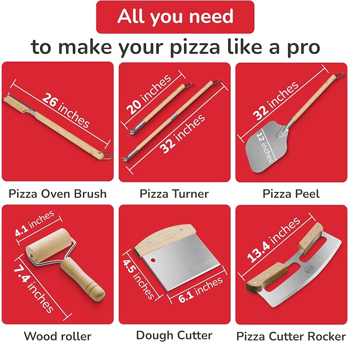 Premium Pizza Oven Accessories Kit - Image 5