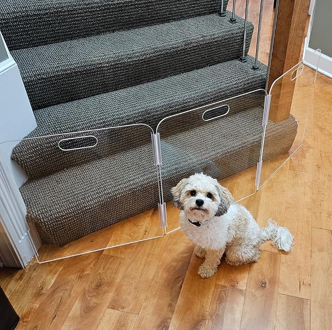 Pet Barrier | Free-Standing Pet Gate | Foldable | Protect Your Indoor Living - Image 3