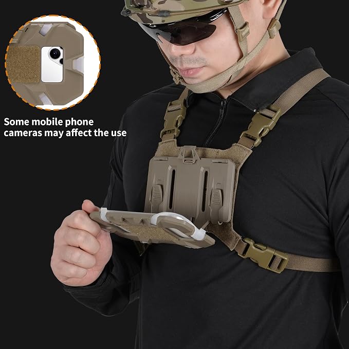 Tactical Molle Phone Holder for Plate Carrier Vest, Quick Release & Adjustable - Image 6