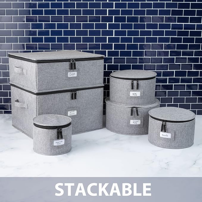 6pcs Hard Shell China Storage Containers - Image 5