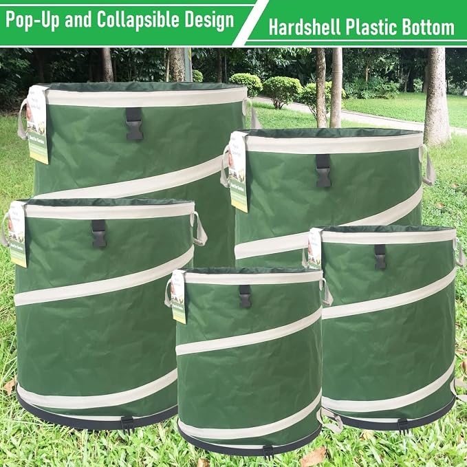 16 Gallon and 24 Gallon Collapsible Trash Can Solid Bottom - Image 4