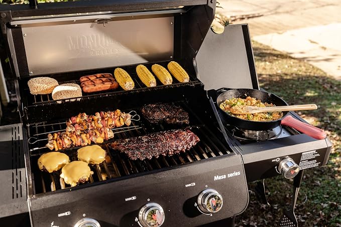 Monument Grills 3+1 Outdoor Barbecue Stainless Steel Propane Gas Grill - Image 4