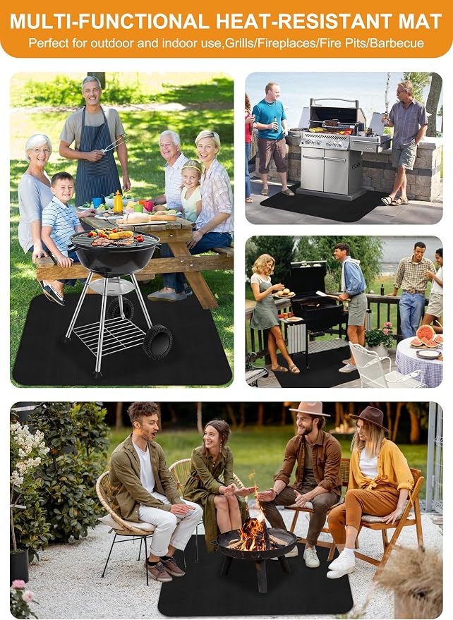 Large 48 x 36 inches Under Grill Mat - Image 6