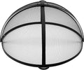 Outdoor Fire Pit Spark Screen Cover Accessory, 36In Patio Round Easy-Opening by WeCooper