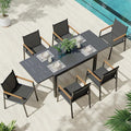 Expandable Outdoor Patio Dining Table Set by Oasbira