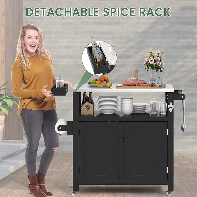 Weatherproof HIPS Outdoor Kitchen Island - Image 9