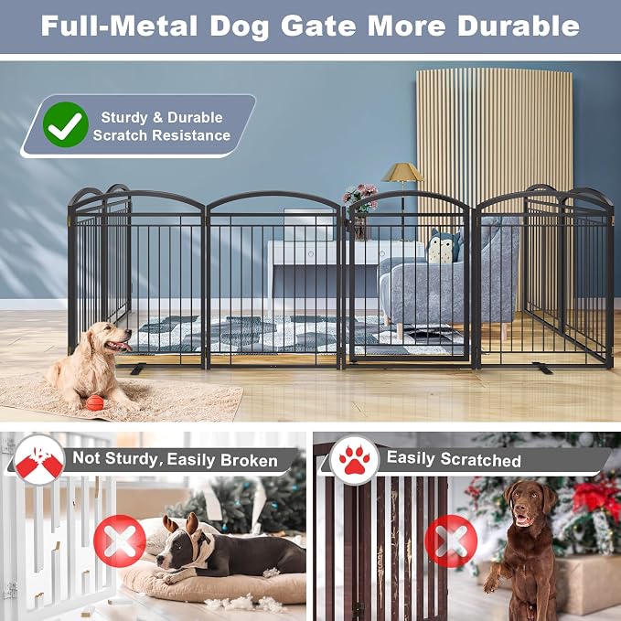 Full Metal Free Standing Dog Gate - Image 2