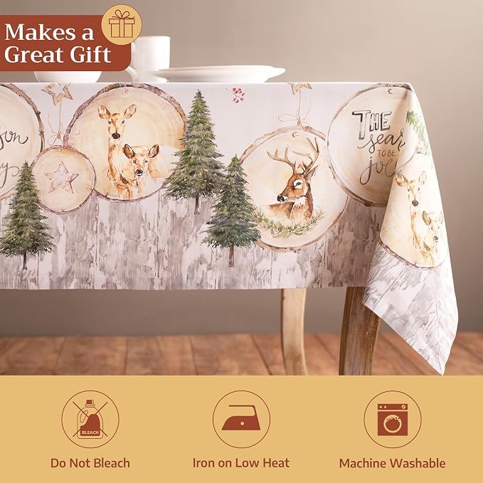 Maison d' Hermine Table Cloth Rectangle Table 100% Cotton 70 x 90 Inches Fall - Image 5