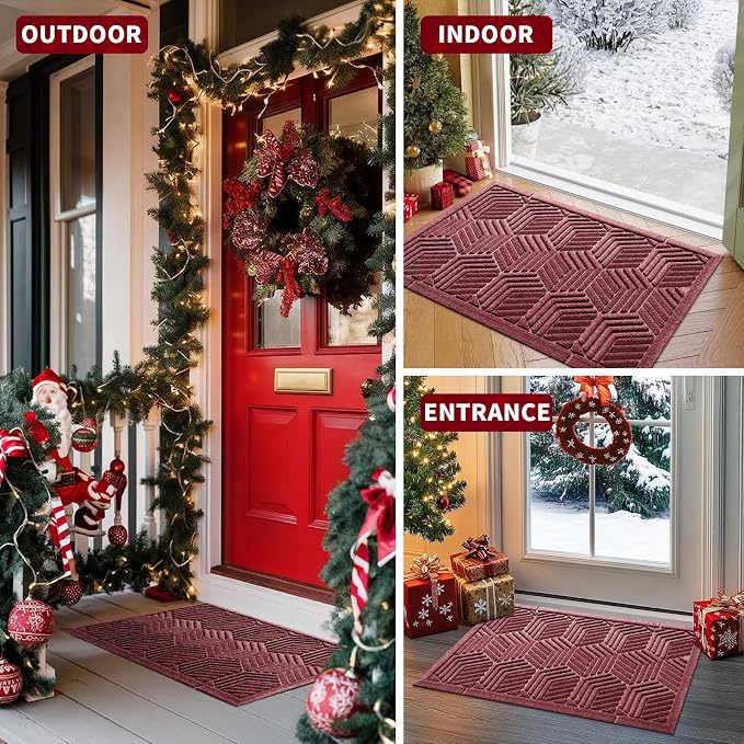 Yimobra Large Door Mat 47x24, All-Season Waterproof Outdoor Mats - Image 4