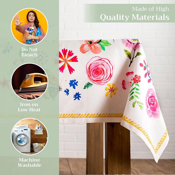 Maison d' Hermine Table Cloth Rectangle Table 100% Cotton 70 x 120 Inches - Image 3