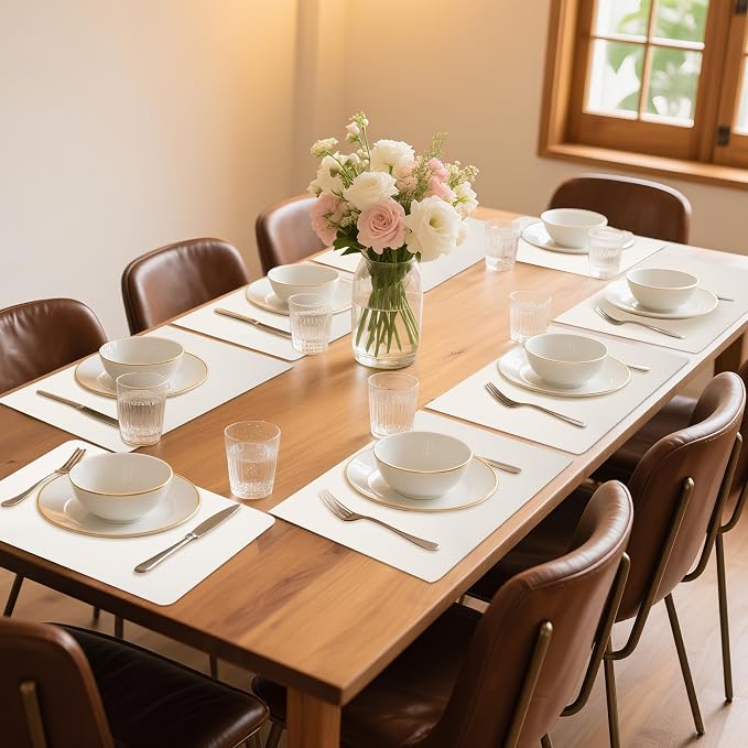 Maxpearl Faux Leather Placemats Set of 8 - Image 2
