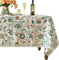 patdrea Designer French Green Table Cloth by Welcometopatdrea
