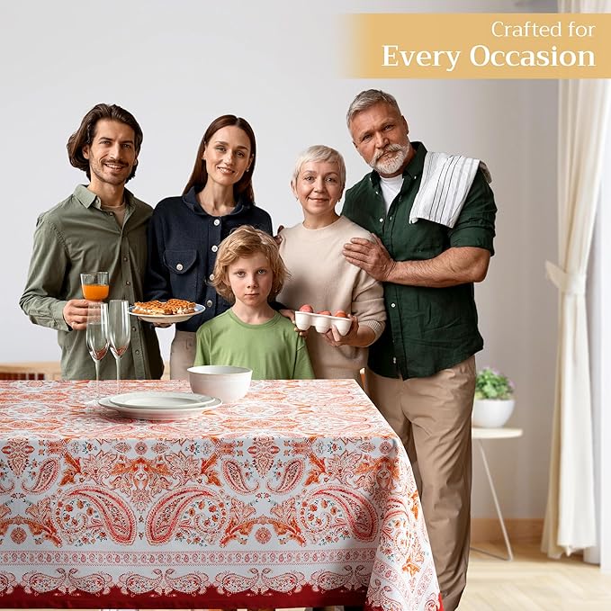 Maison d' Hermine Table Cloth Rectangle Table 100% Cotton 60 x 90 Inches Fall - Image 6