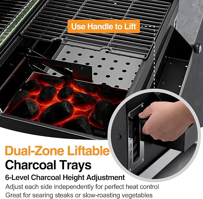 29 In Built-in Barbecue Grill, Charcoal bbq Grills - Image 4