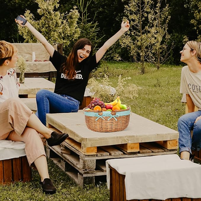 G GOOD GAIN Oval Picnic Basket - Image 5