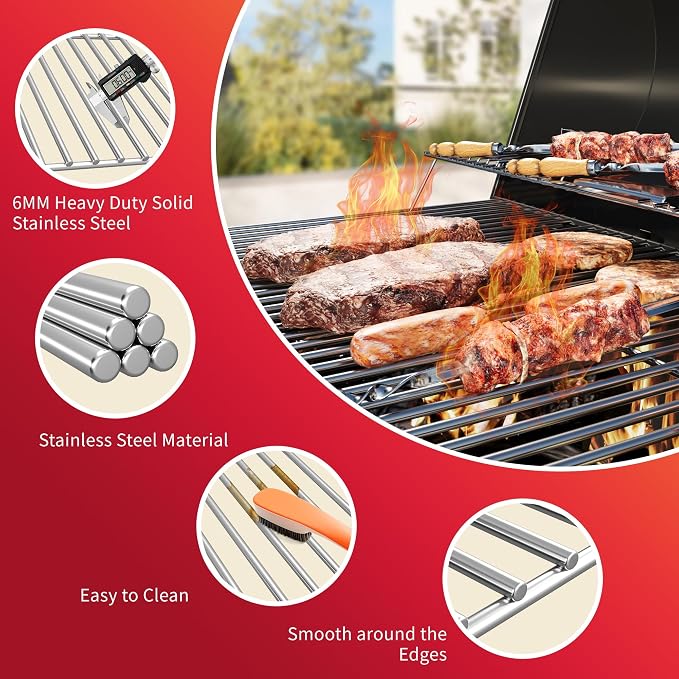 17.5" Dx23.8 W Grill Grates Replacement - Image 3