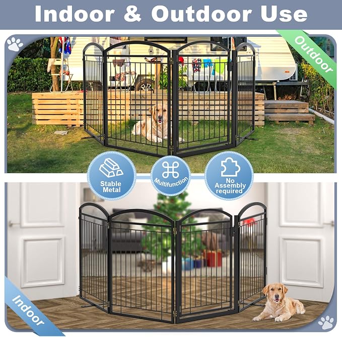 Full Metal Free Standing Dog Gate - Image 4