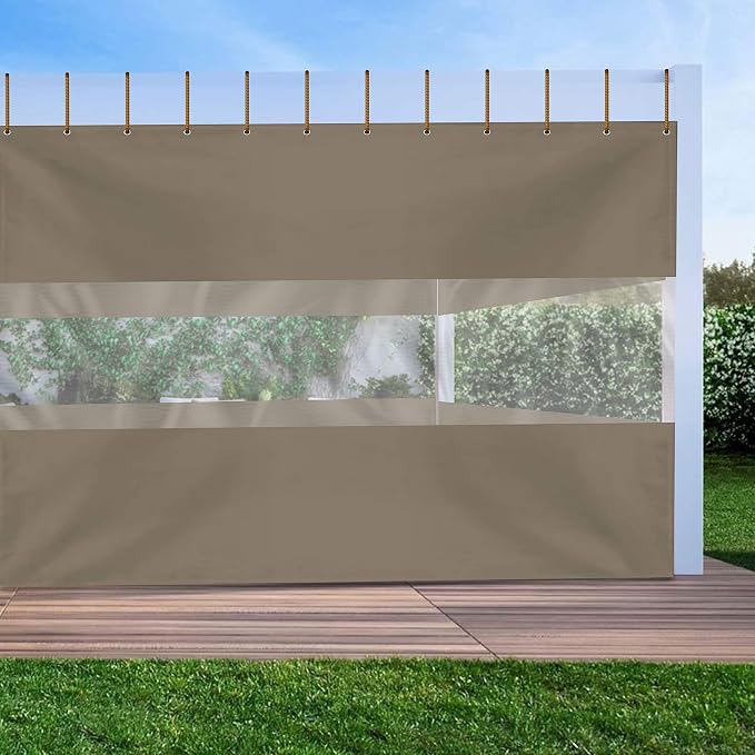Covers & All Outdoor Clear Panel Curtain, 12 oz Vinyl Outdoor Curtains - Image 5