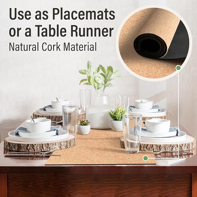 RIMONA'S Heat Resistant Cork Placemats Set of 4 - Image 4