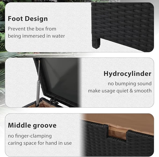 Super Patio Outdoor Patio Storage Box Waterproof, 120 Gallon Large Deck Box - Image 5
