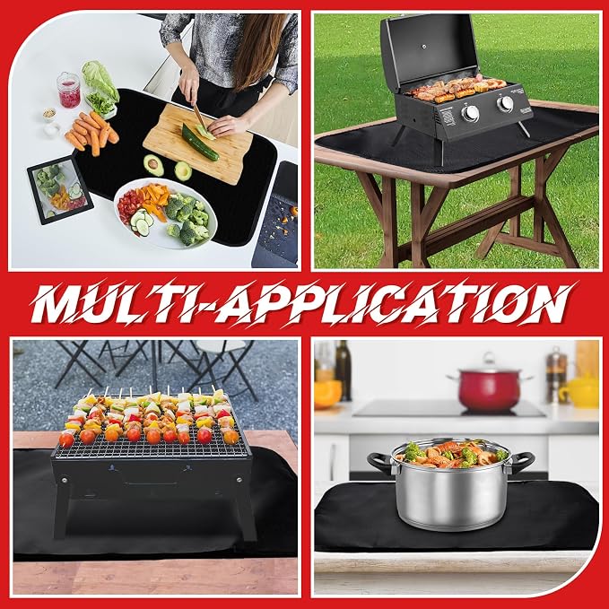 Apipi 25 x 19.5in Fireproof Grill Mat - Image 7