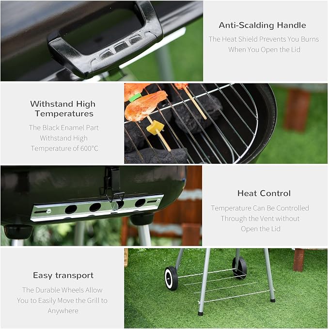 21 Inch Portable Charcoal Grill - Image 6
