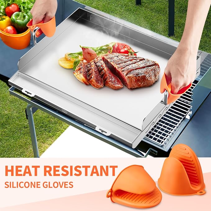 Griddle for Gas Grill- Stainless Steel Griddle, Flat Top Grill - Image 3