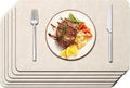 Maxpearl Faux Leather Placemats Set of 6 by Maxpearl