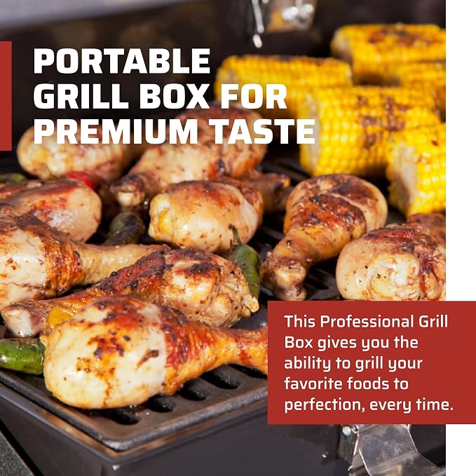 Camp Chef Deluxe BBQ Grill Box, Single Burner Accessory, Cooking Dimensions: 14 - Image 2