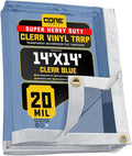 Core Tarps 20 Mil Extreme Heavy Duty Clear Tarp by CoreTarps