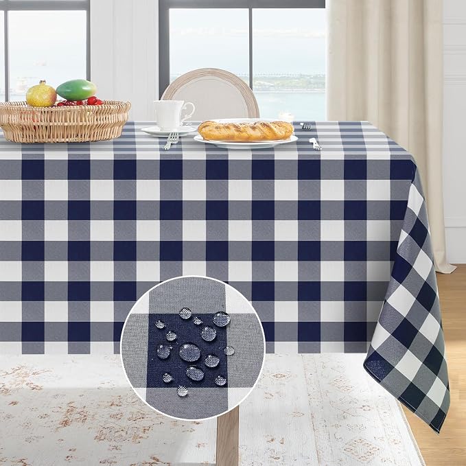 Softalker Gingham Checkered Tablecloth Rectangle by Softalker