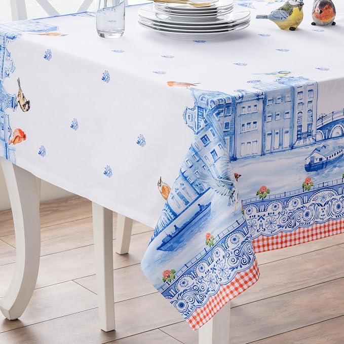 Maison d'Hermine Table Cloth Rectangle Table 100% Cotton Tablecloth - Image 9