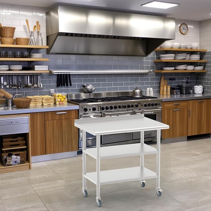 24x36 Inch Stainless Steel Work Table - Image 2