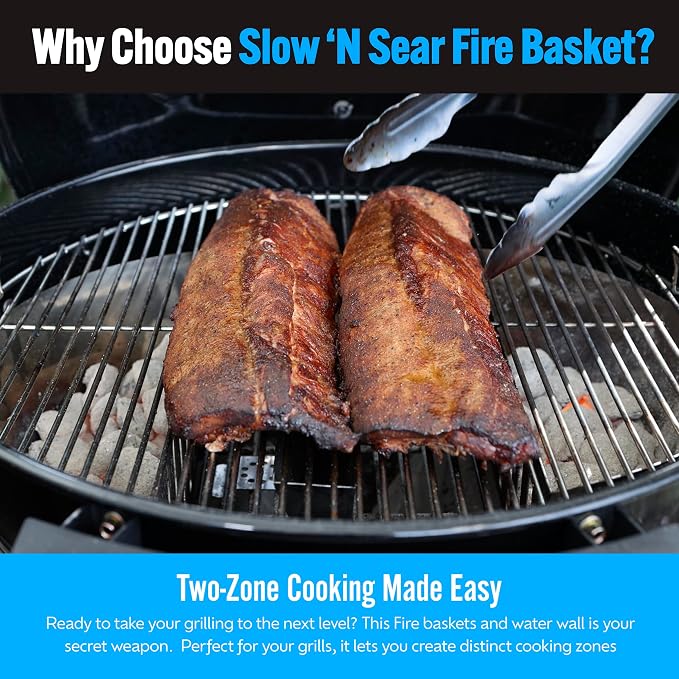 SnS Grills Slow ‘N Sear Charcoal Fire Baskets - Image 7