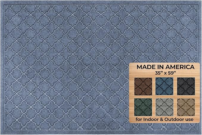 WaterHog Heavy Duty Doorway Mat, Made in USA, Durable & Skid-Resistant Entryway by BungalowFlooring
