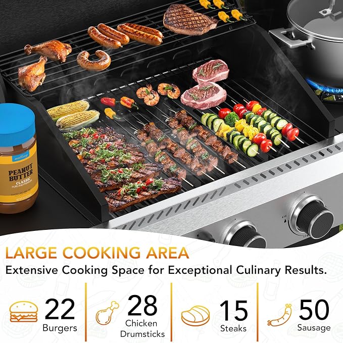 3-Burner Propane Gas Grill - Image 4