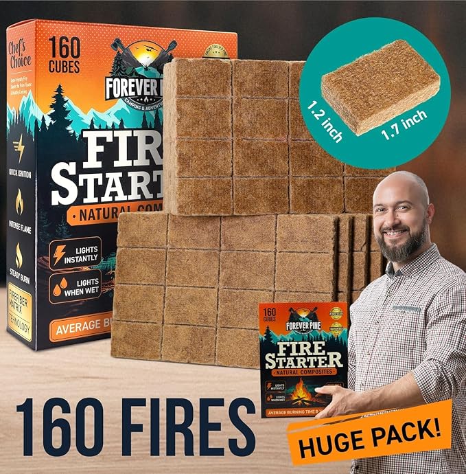 Fire Starter Cubes, Waterproof & Odorless Firestarter Squares - Image 2