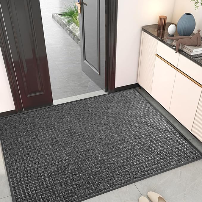 Kuyal Front Door Mat, Waterproof Welcome Mats - Image 2