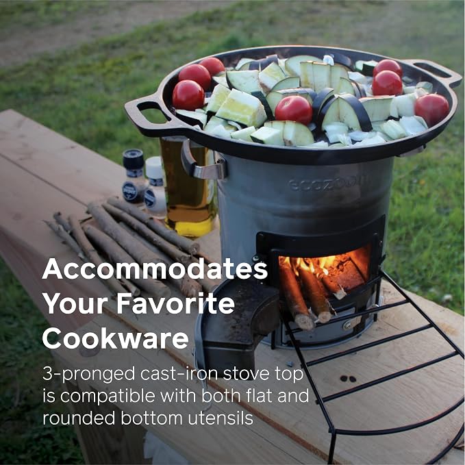 EcoZoom Rocket Stove – Heavy Duty Dual Fuel Portable Camping & Emergency Stove - Image 8